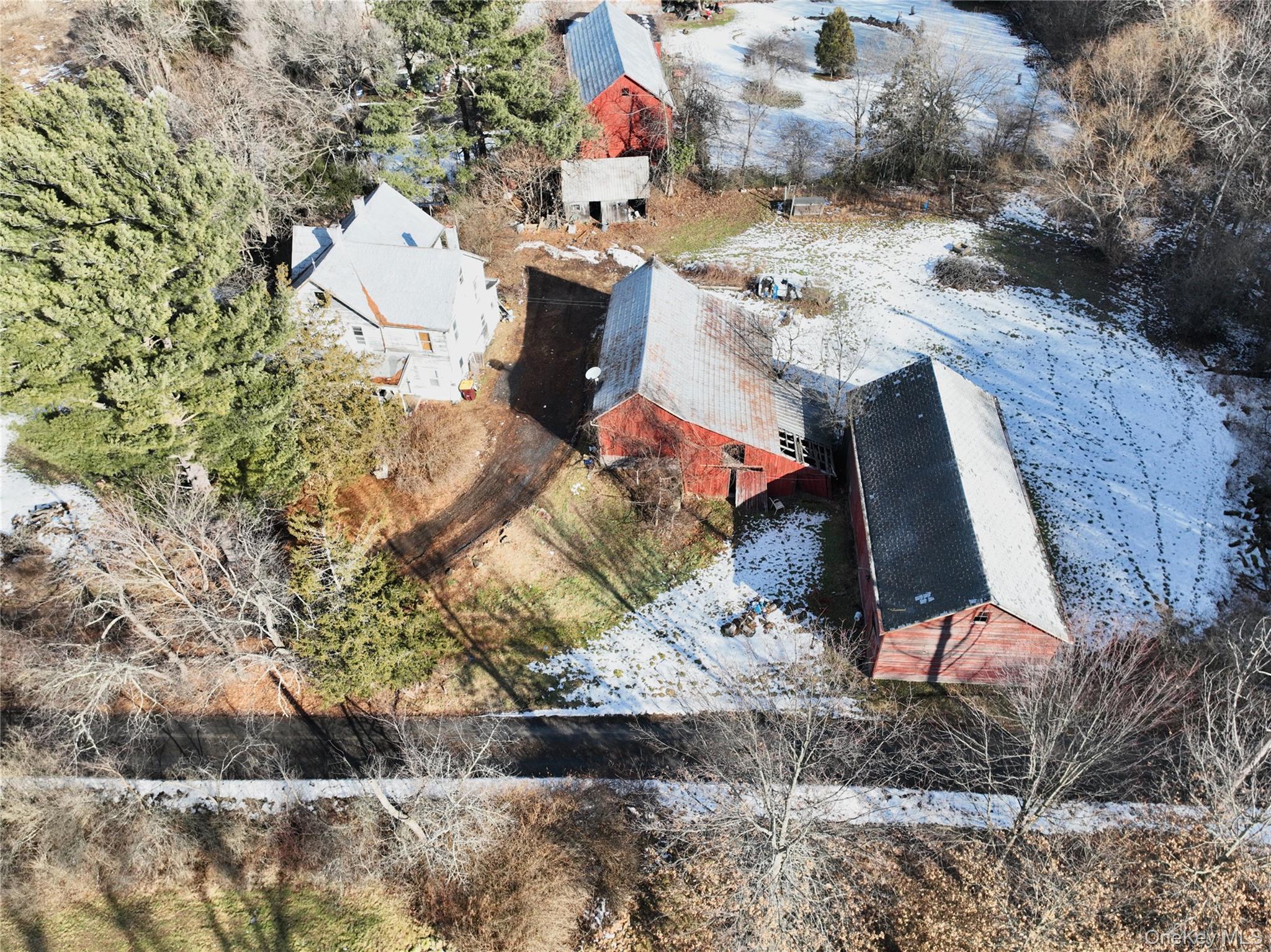 256 Round Hill Road Florida, NY 10921 - Photo 2 of 14 View of snowy aerial view