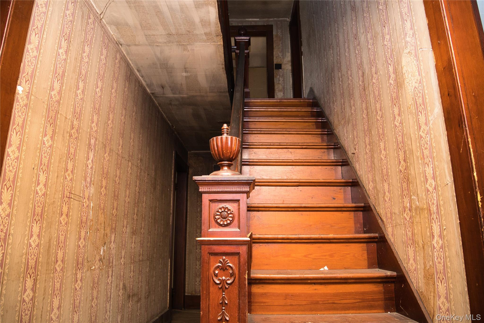 256 Round Hill Road Florida, NY 10921 - Photo 7 of 14 Stairs with wood walls
