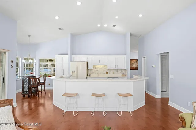 a view of a porch with seating area