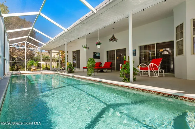 a outdoor space with furniture