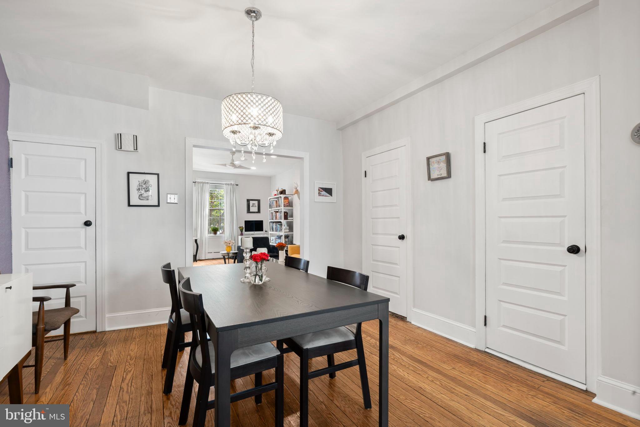 1728 South 13th Street Philadelphia, PA 19148 - Photo 12 of 31 a view of a dining room with furniture and wooden floor