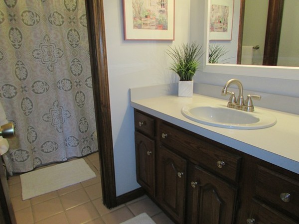 9 Sycamore Drive Rutland, MA 01543 - Photo 12 of 20 a bathroom with a granite countertop sink a mirror and shower
