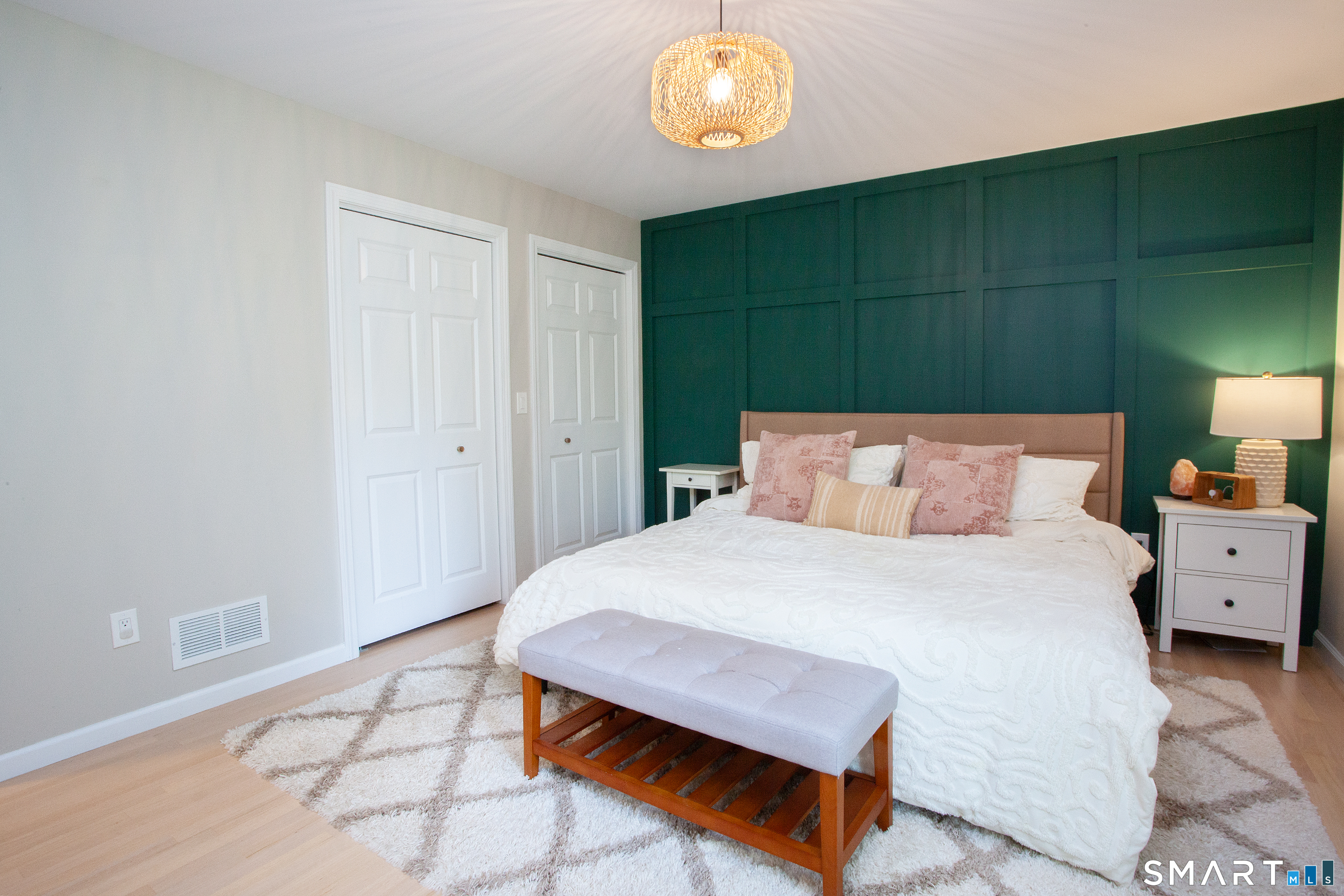 93 Rye Hill Circle Somers, CT 06071 - Photo 26 of 33 a bedroom with a bed and a potted plant