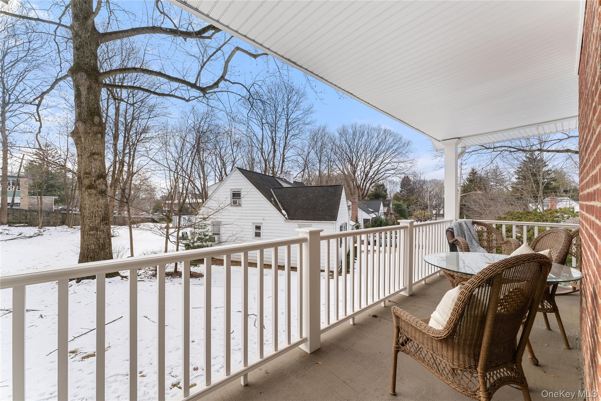 20 Riverview Road Irvington, NY 10533 - Photo 7 of 37 a view of a chair and table in the balcony