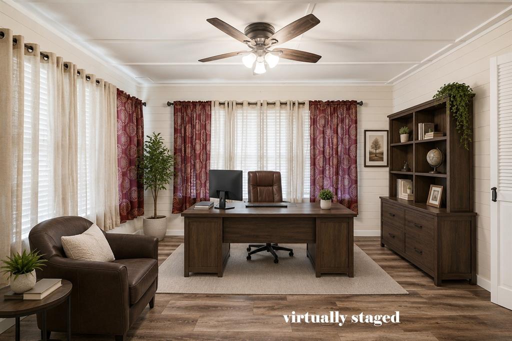 201 Farm To Market 906 Powderly, TX 75473 - Photo 37 of 37 a view of a livingroom with workspace and a window