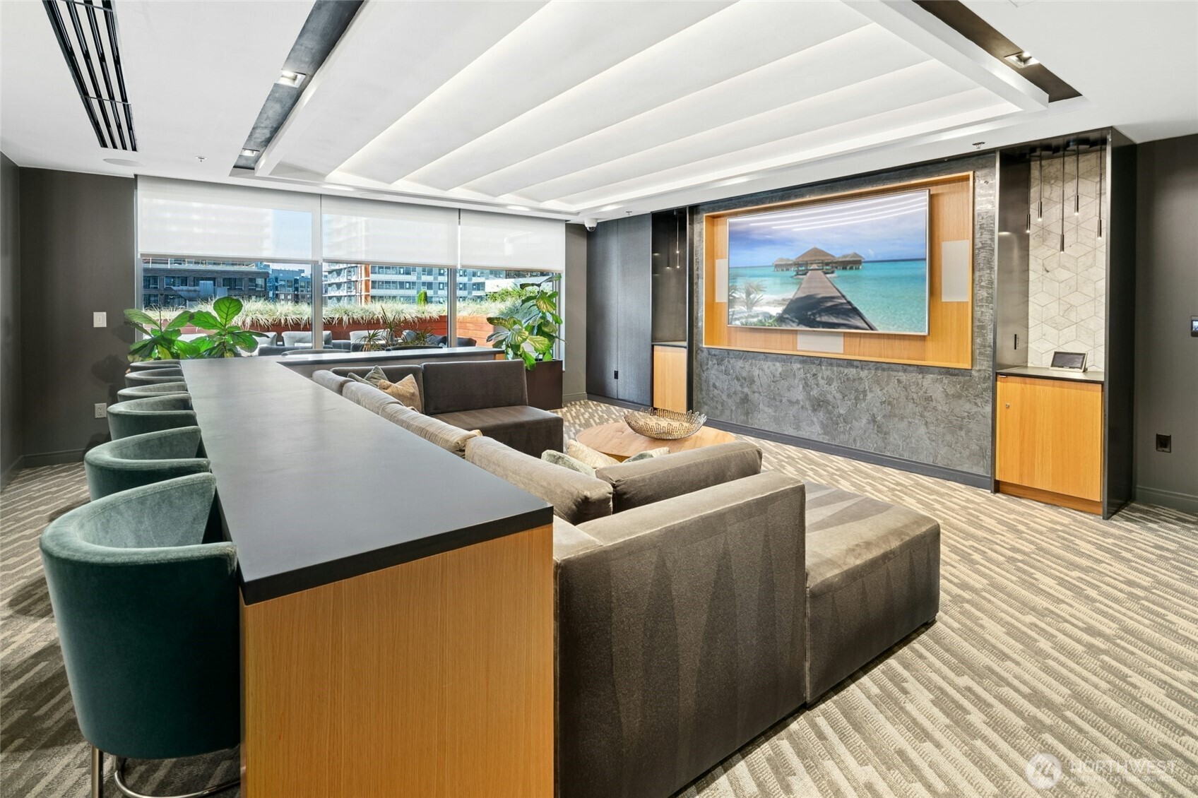 1808 Minor Avenue, Unit 3213 Seattle, WA 98101 - Photo 28 of 40 a living room with furniture and wooden floor