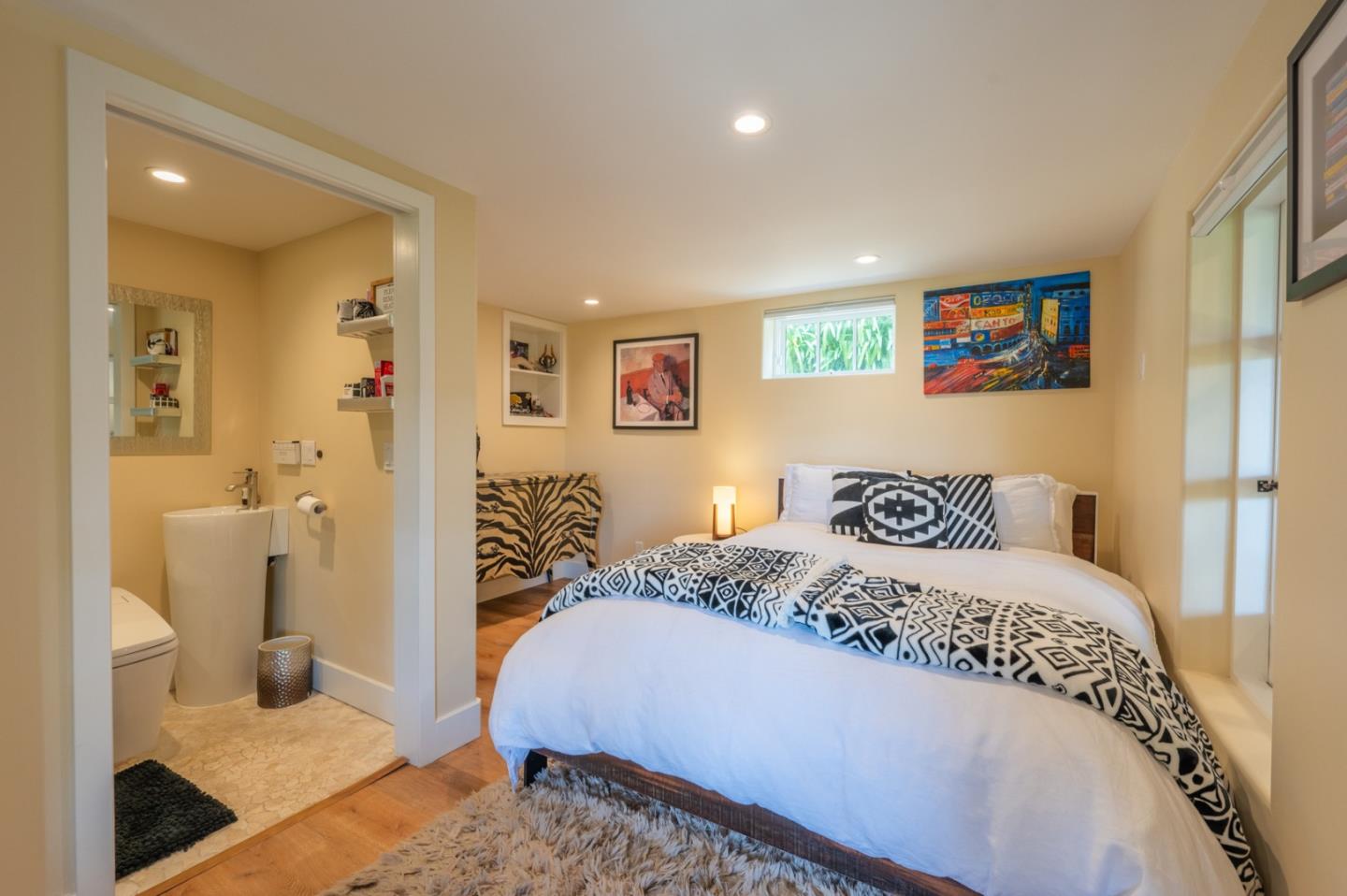 151 Highlands Drive Carmel, CA 93923 - Photo 17 of 31 a bedroom with a bed and a view of bathroom