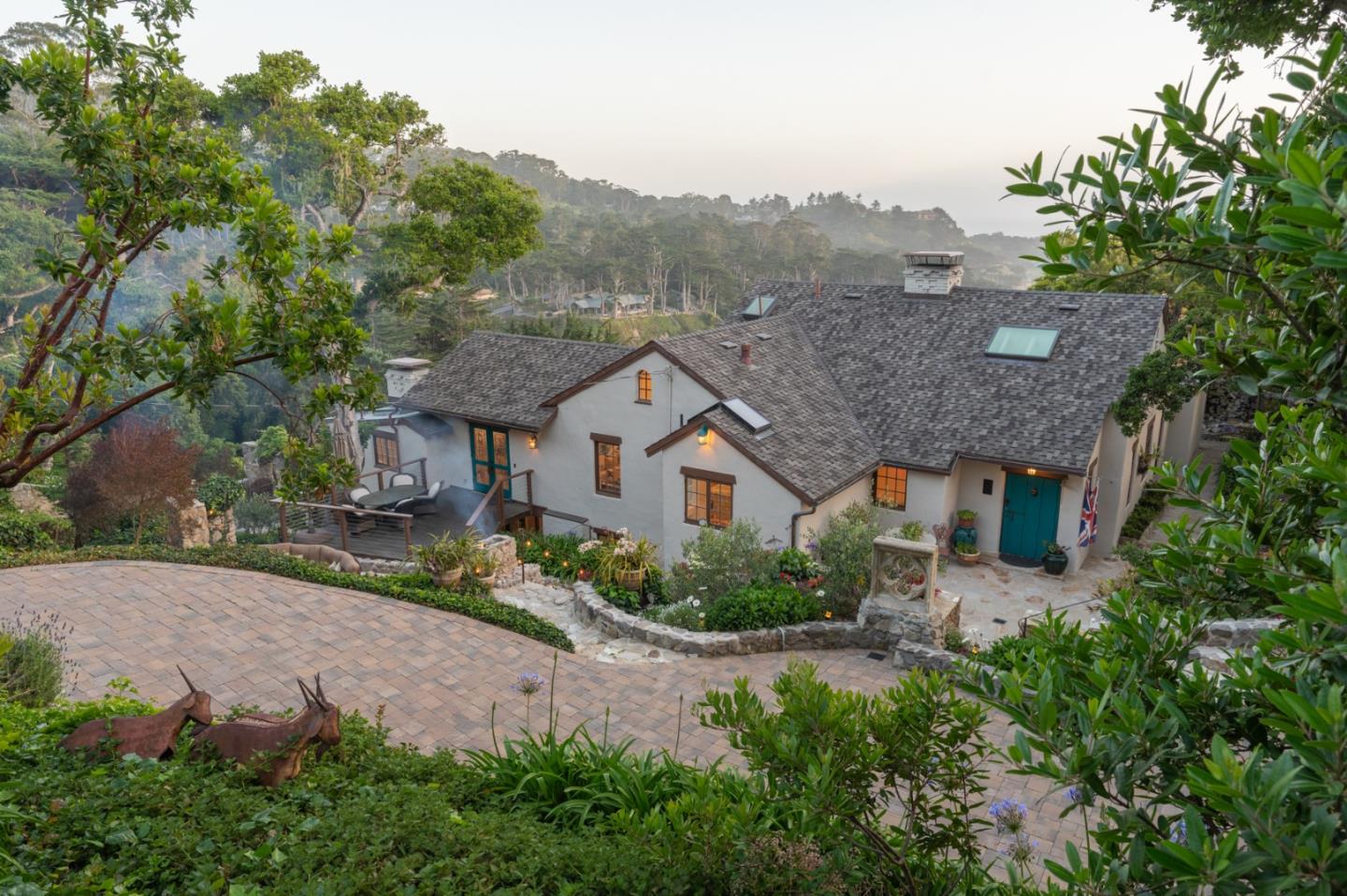151 Highlands Drive Carmel, CA 93923 - Photo 27 of 31 an aerial view of a house with a big yard and large tree
