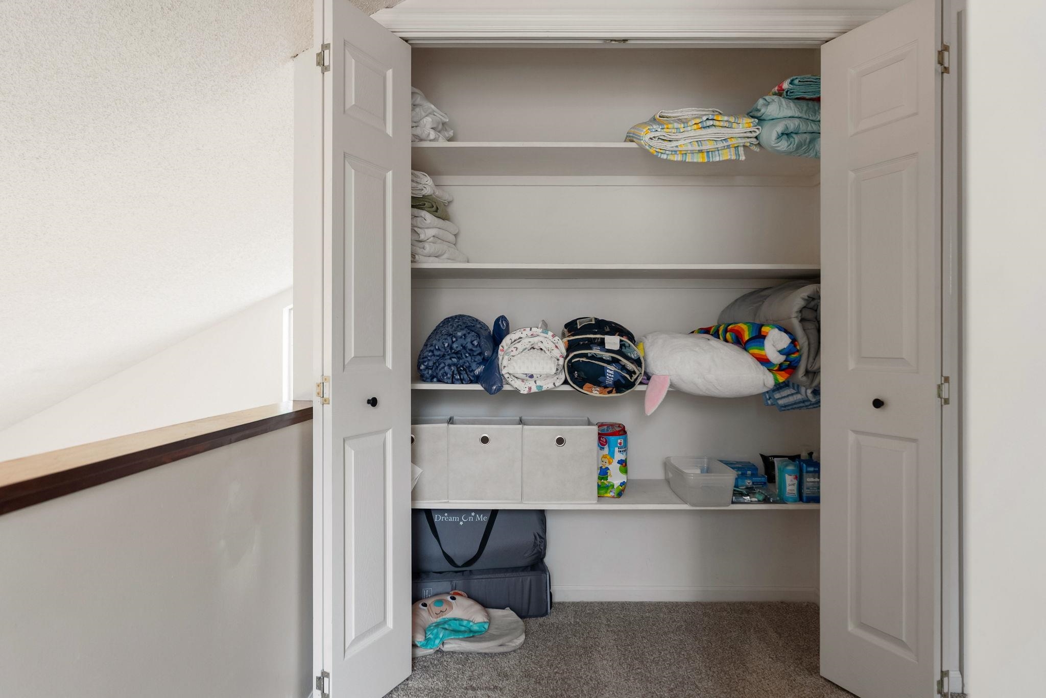 144 Amber Drive Inman, SC 29349 - Photo 28 of 38 Hallway linen closet upstairs.