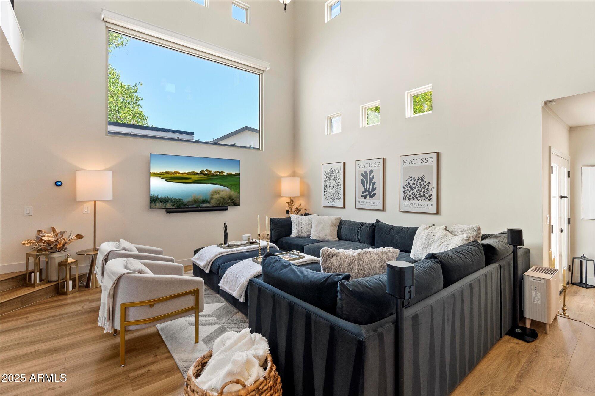 4502 East Exeter Boulevard Phoenix, AZ 85018 - Photo 13 of 48 Open Great Room with High Ceilings