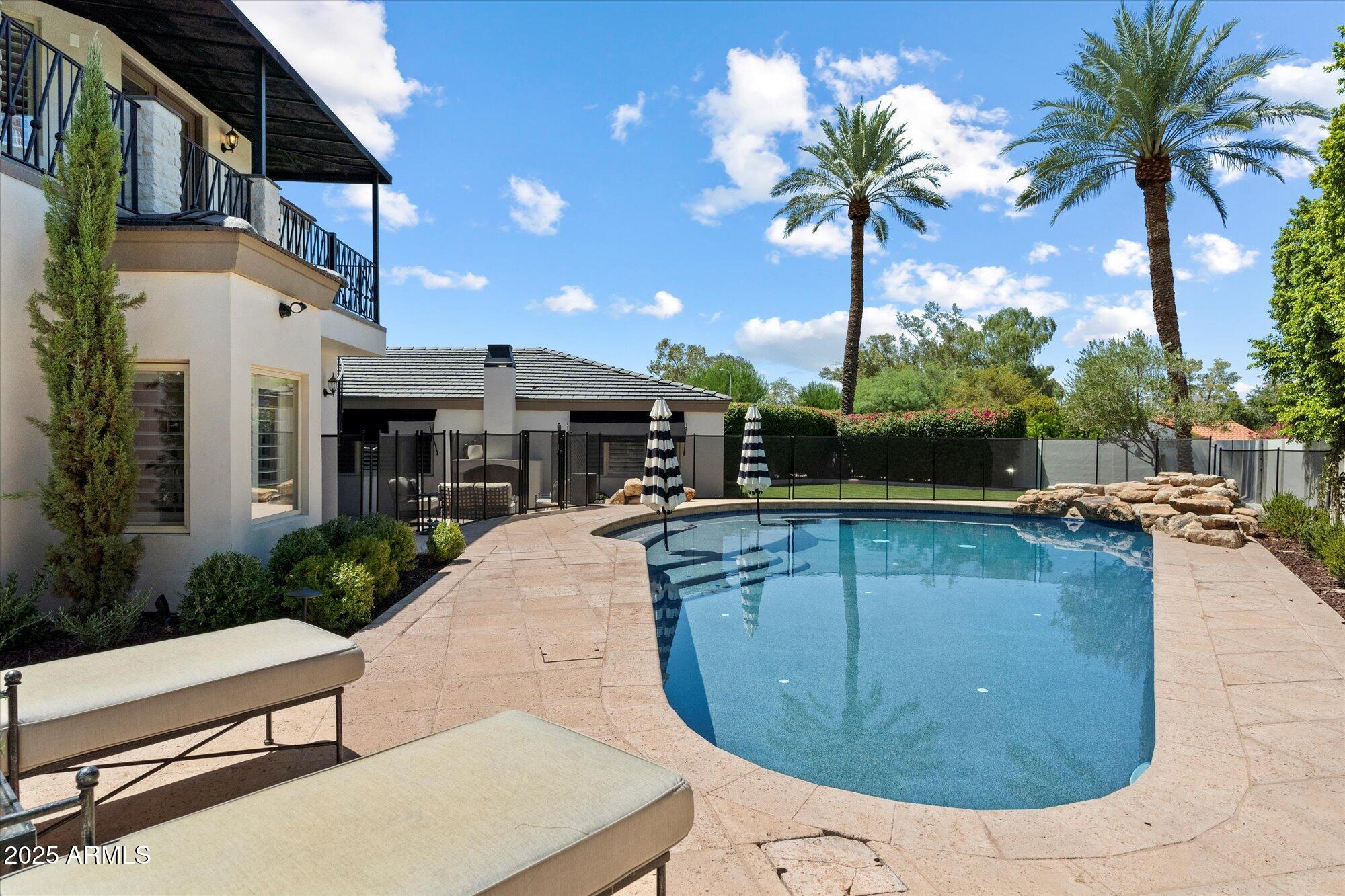 4502 East Exeter Boulevard Phoenix, AZ 85018 - Photo 38 of 48 Private Pool with Rock Feature