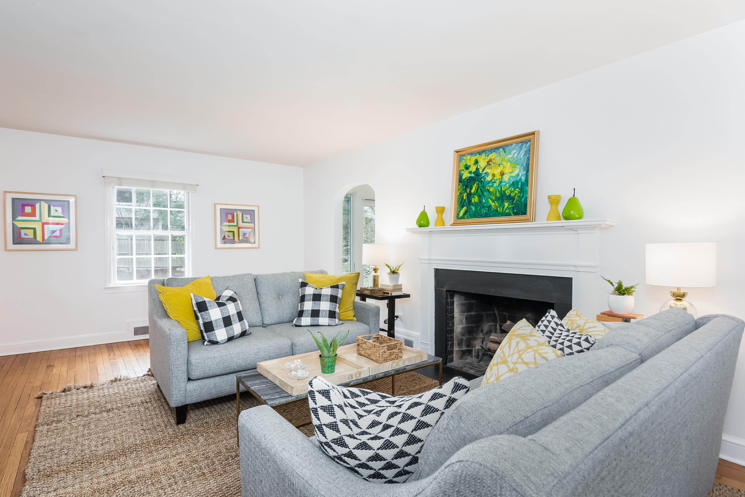 39 Intervale Road Darien, CT 06820 - Photo 3 of 18 a living room with furniture and a fireplace