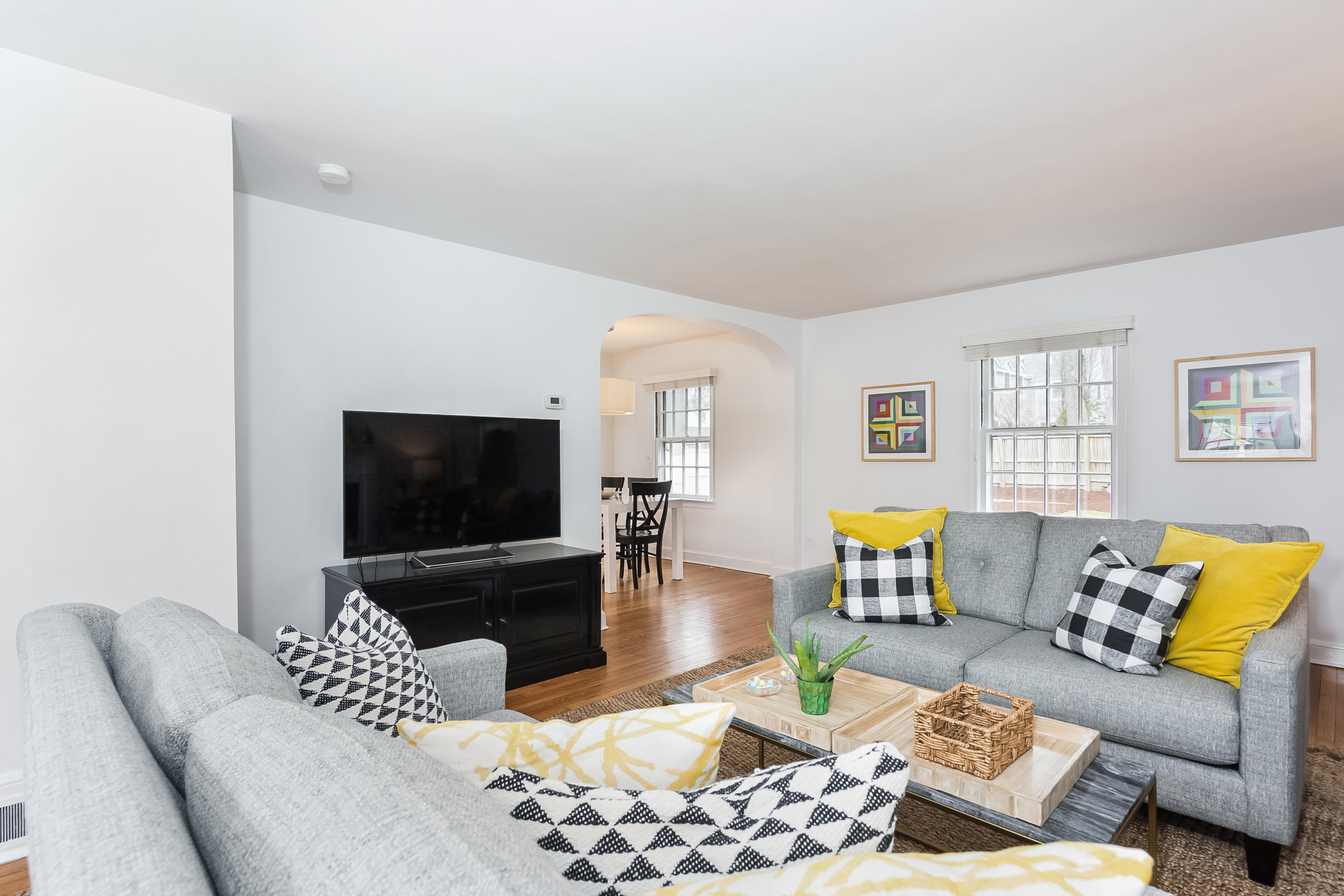 39 Intervale Road Darien, CT 06820 - Photo 4 of 18 a living room with furniture and a flat screen tv