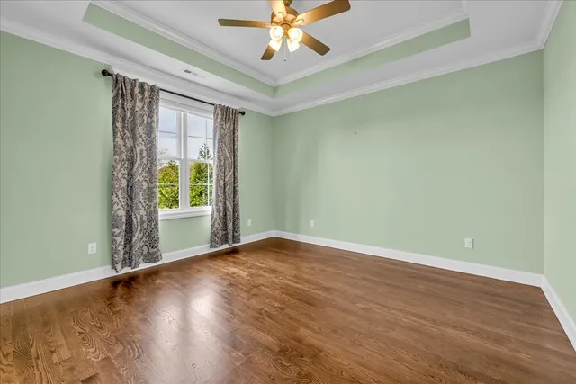 a view of a lake with a mountain