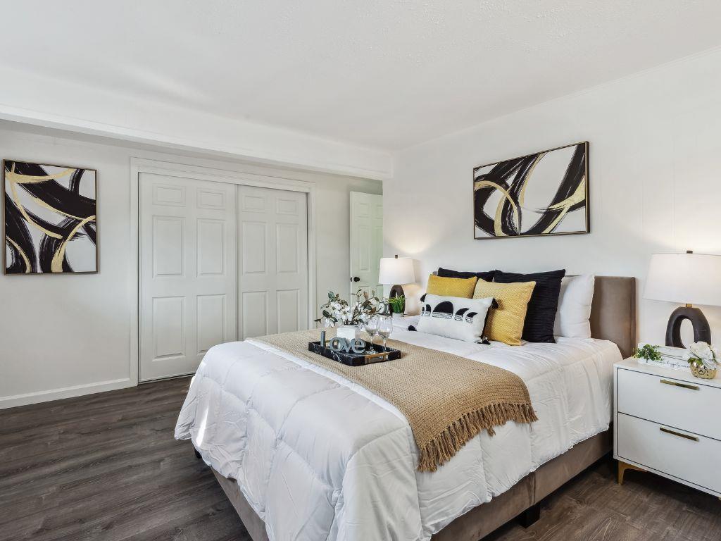1684 Hill Road Novato, CA 94947 - Photo 14 of 21 a bedroom with bed and painting on the wall