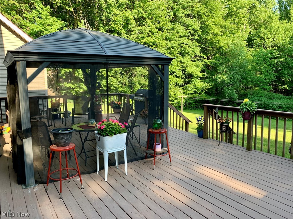 373 South Ridge Road West Conneaut, OH 44030 - Photo 44 of 50 Wooden deck featuring a gazebo