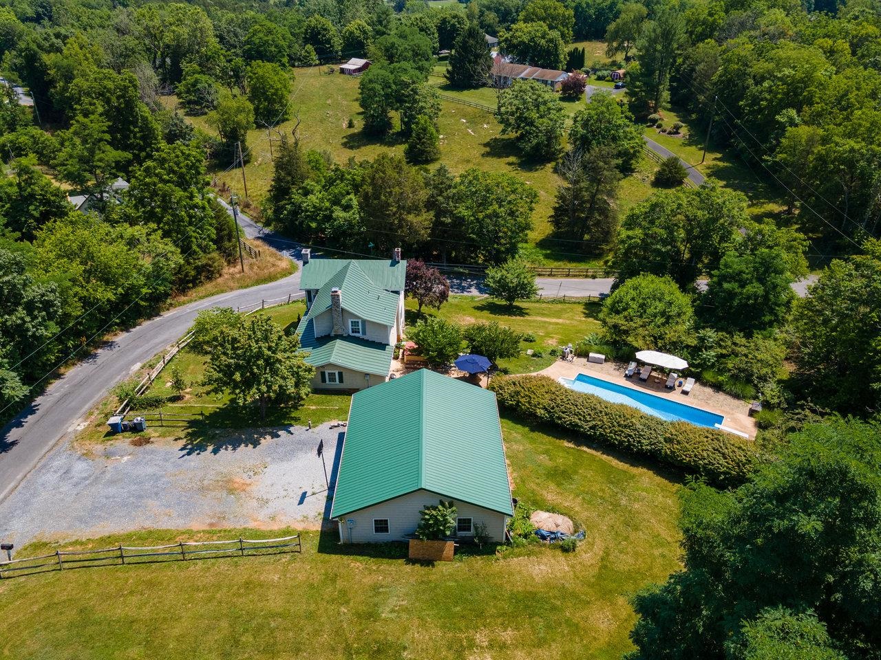 10 Todd Road Mount Sidney, VA 24467 - Photo 54 of 57 an aerial view of a house with yard swimming pool and outdoor seating