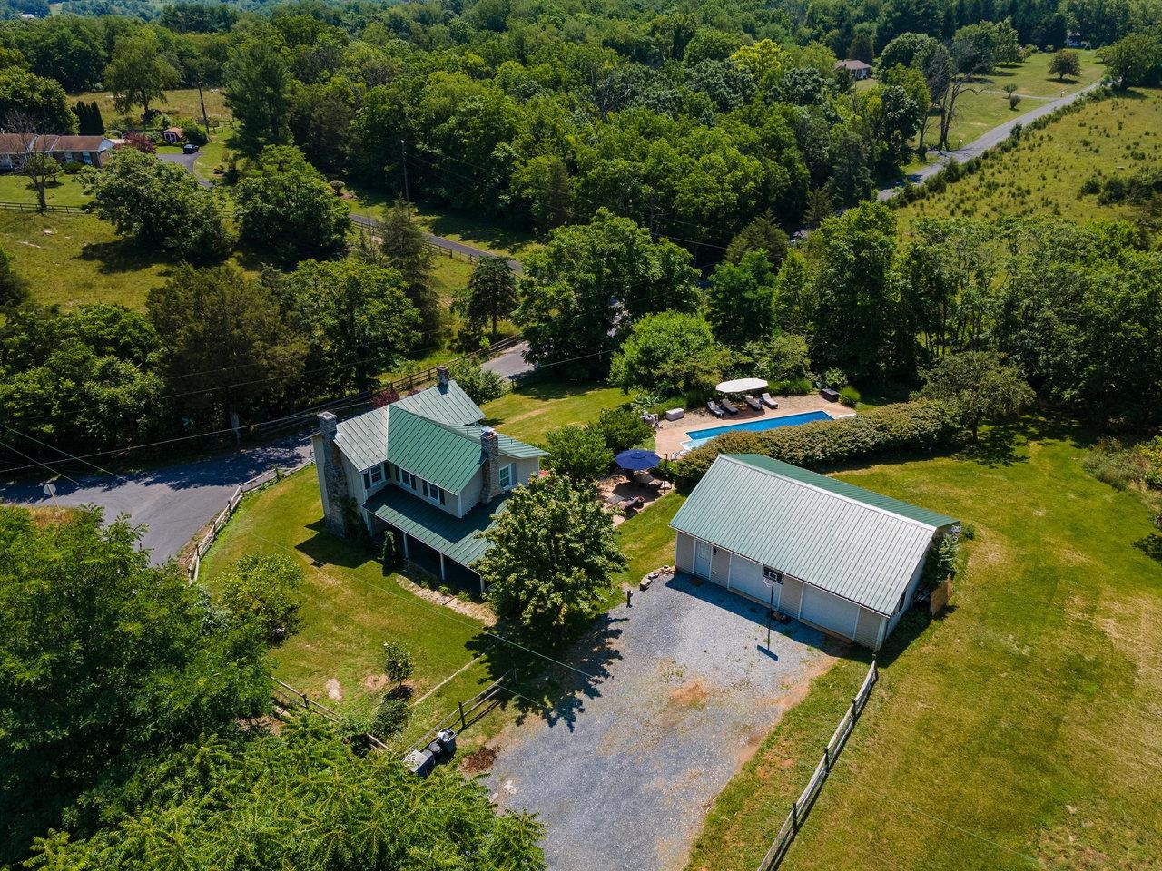 10 Todd Road Mount Sidney, VA 24467 - Photo 56 of 57 an aerial view of a house with yard swimming pool and outdoor seating