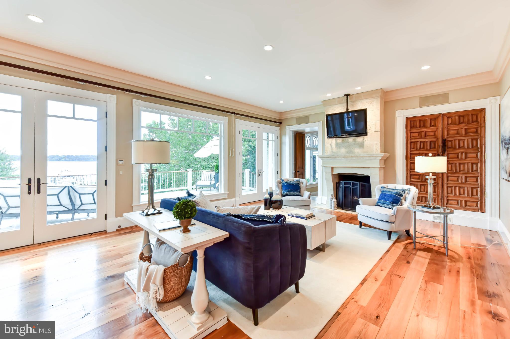 7615 Southdown Road Alexandria, VA 22308 - Photo 35 of 80 Family Room with doors adjoining Terrace