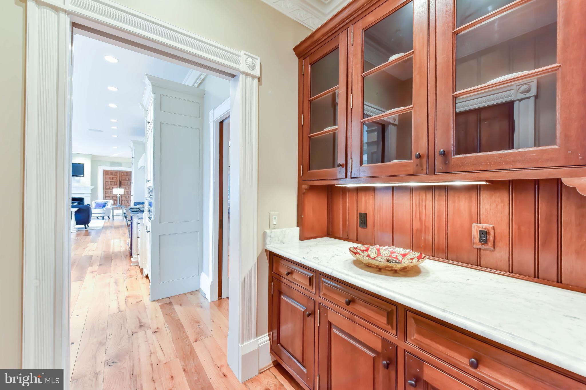 7615 Southdown Road Alexandria, VA 22308 - Photo 37 of 80 Lighted Butler's Pantry adjacent to Kitchen