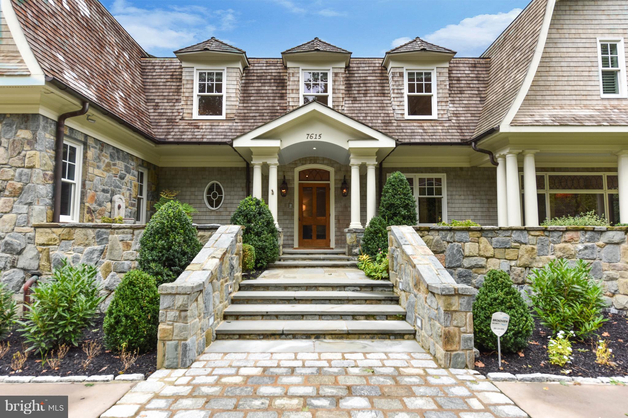 7615 Southdown Road Alexandria, VA 22308 - Photo 6 of 80 Welcoming Formal Entrance- private street side