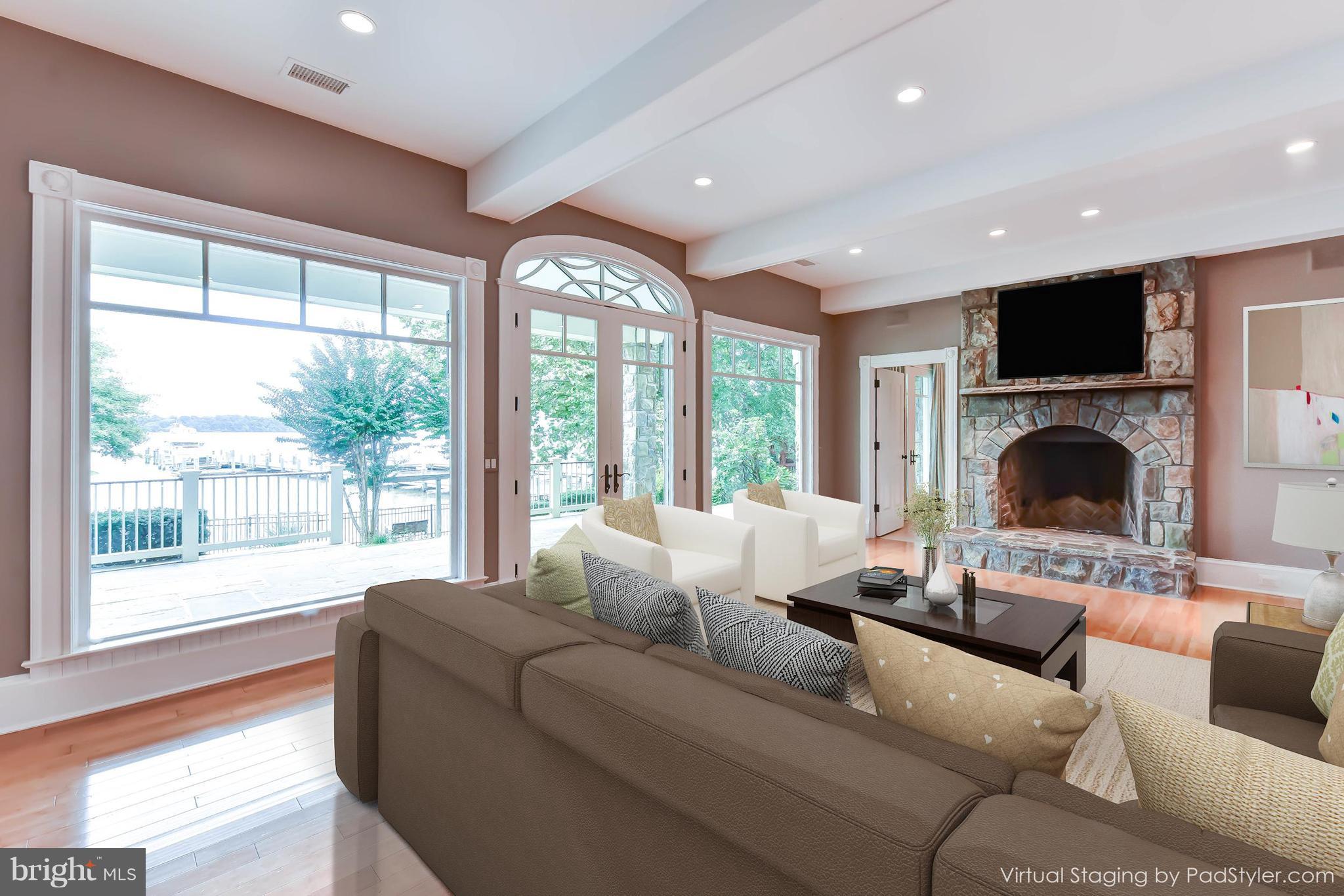 7615 Southdown Road Alexandria, VA 22308 - Photo 60 of 80 Lower Level Family Room with bamboo flooring