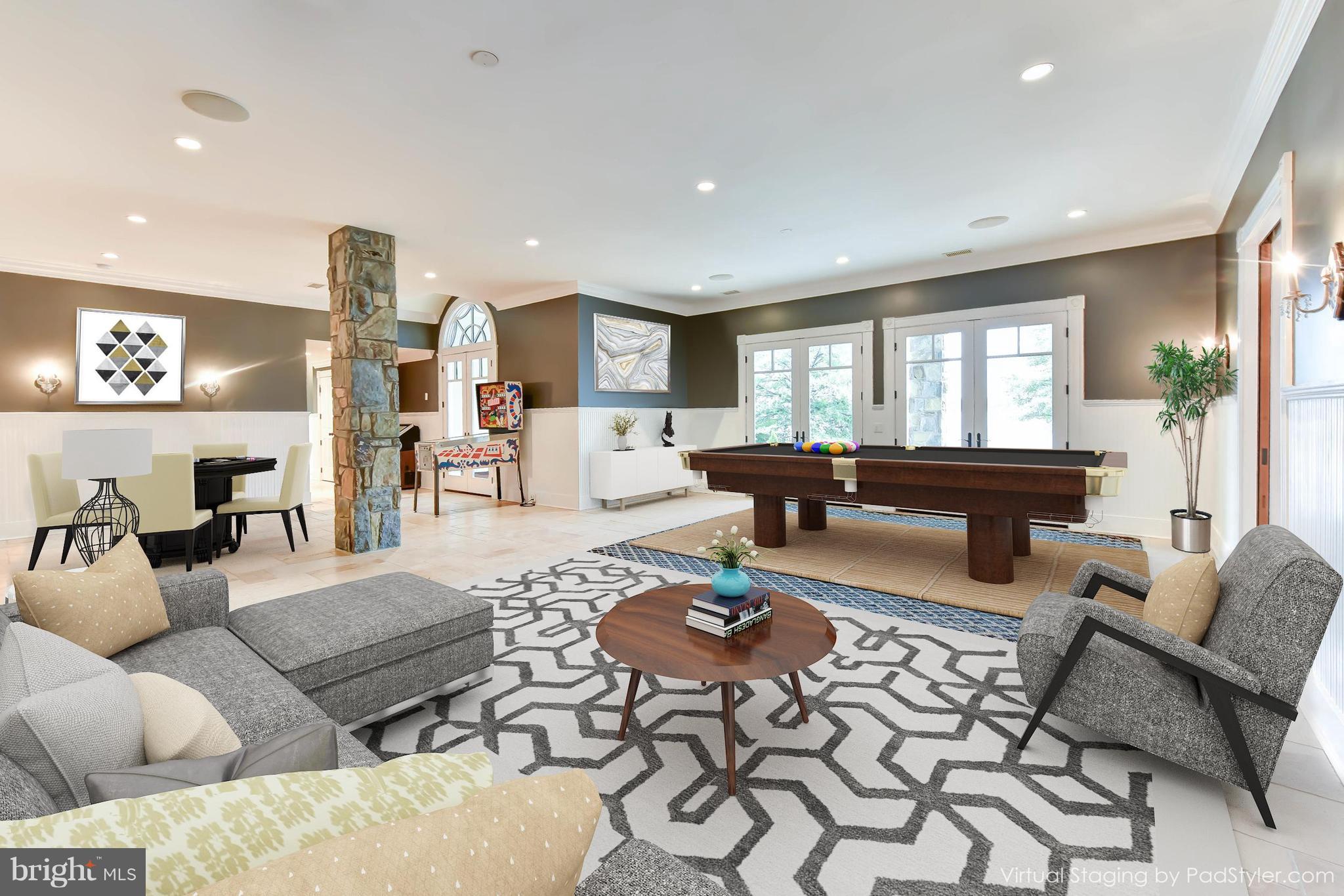 7615 Southdown Road Alexandria, VA 22308 - Photo 63 of 80 Walk-out level recreation room w heated floors
