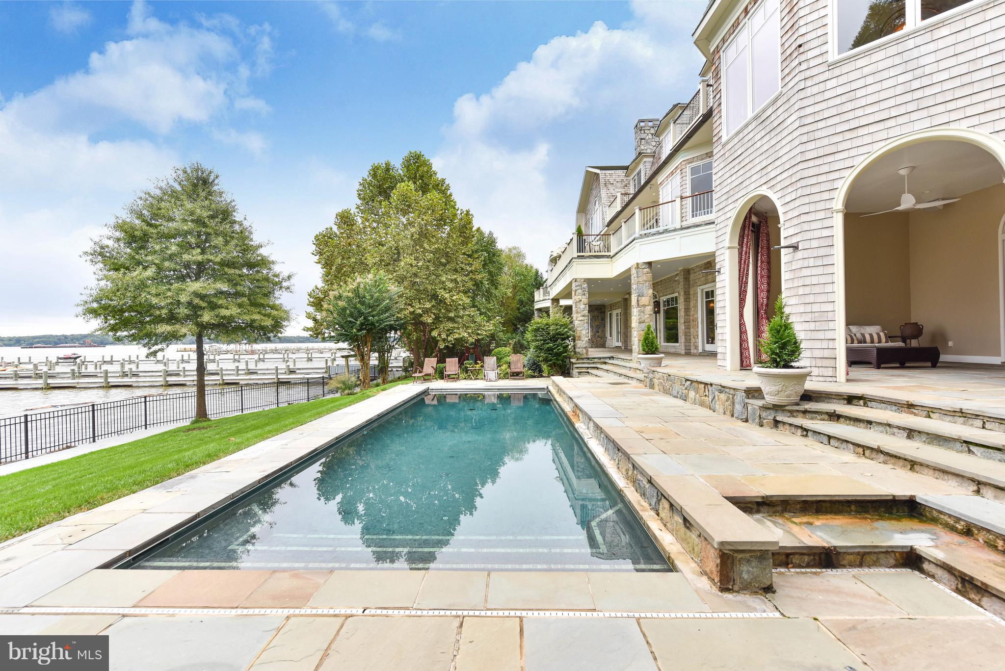 7615 Southdown Road Alexandria, VA 22308 - Photo 72 of 80 Screened Loggia overlooking Pool