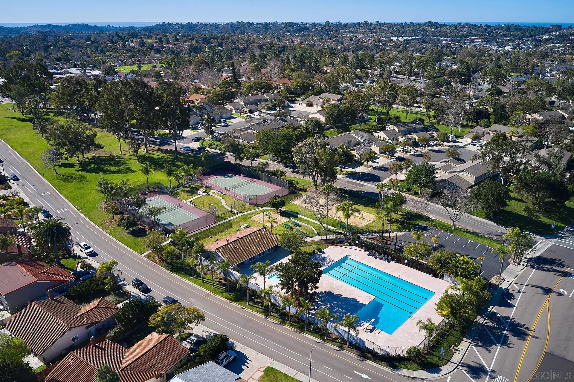 138 Townwood Way Encinitas, CA 92024 - Photo 36 of 48 an aerial view of residential houses with outdoor space