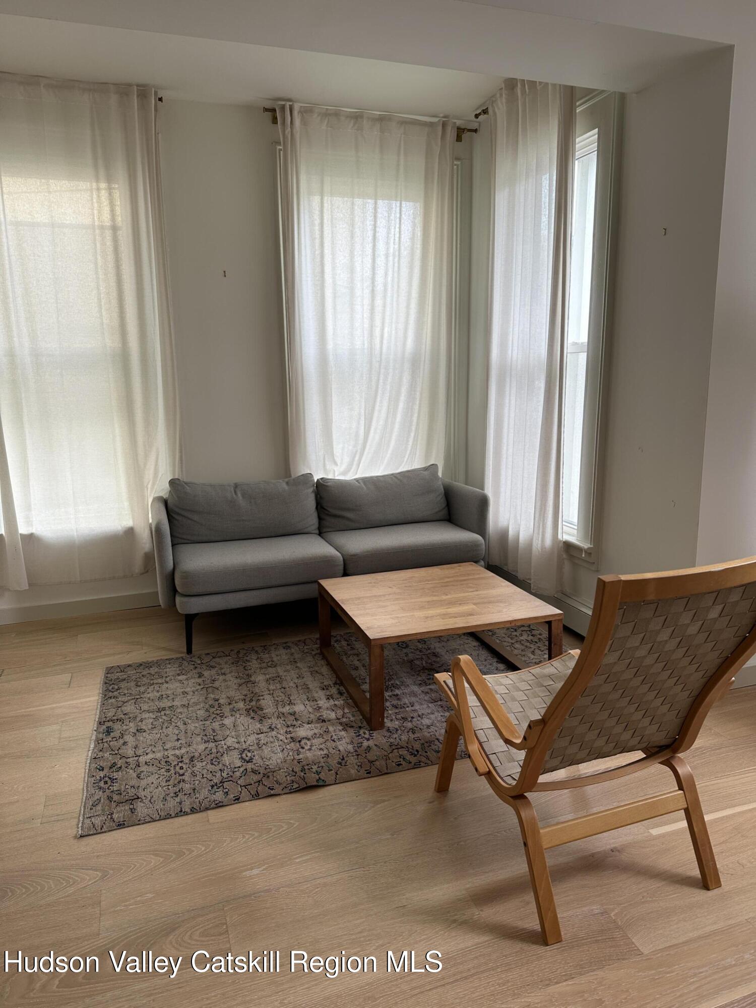 261 Main Street, Unit 1 Catskill, NY 12414 - Photo 2 of 5 a living room with a couch and a window