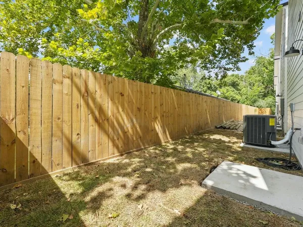 a backyard of a house