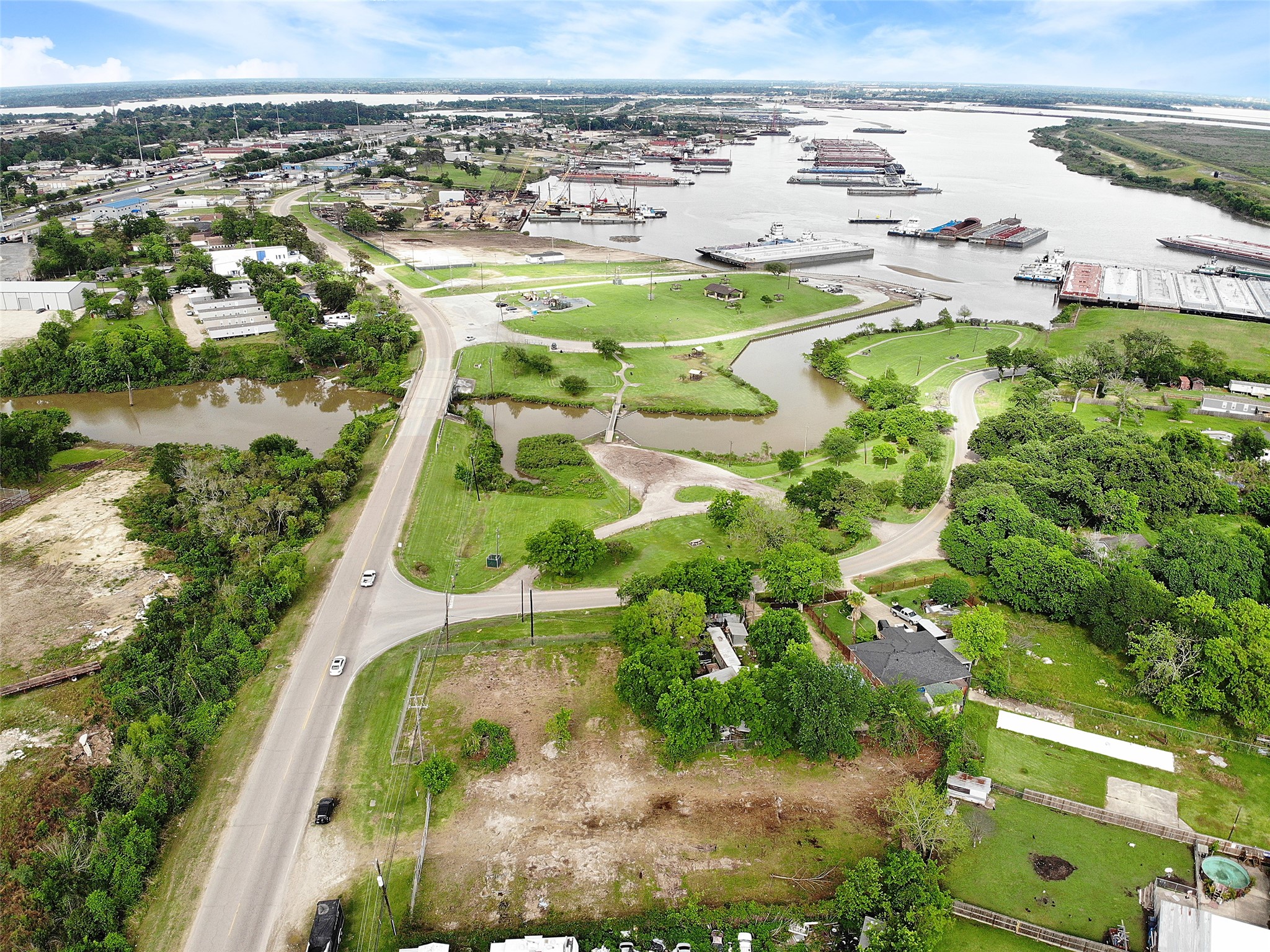 16534 Market Street Channelview, TX 77530 - Photo 6 of 7 an aerial view of residential houses with outdoor space