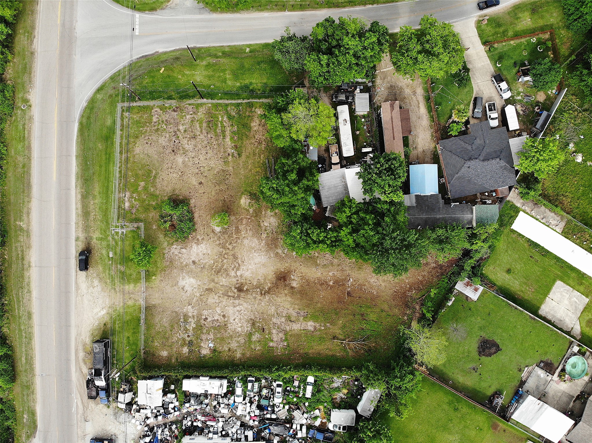 16534 Market Street Channelview, TX 77530 - Photo 7 of 7 an aerial view of a house with a yard