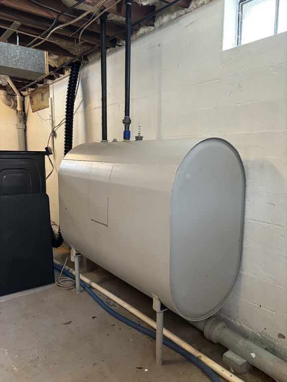 82 Prospect Street Gardner, MA 01440 - Photo 37 of 41 a room with water heater and wooden cabinet