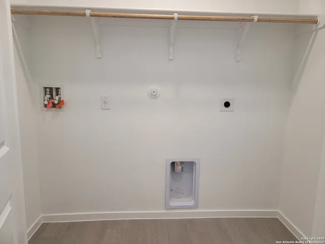 a close up view of a closet