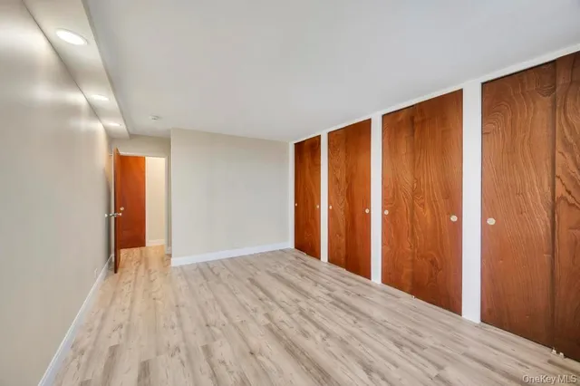 a view of hallway with natural light
