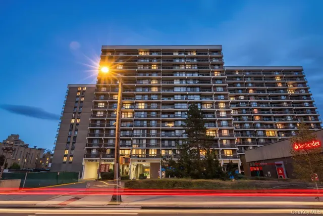 a front view of a building