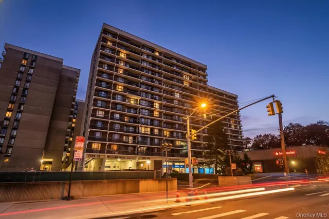 a view of street with building