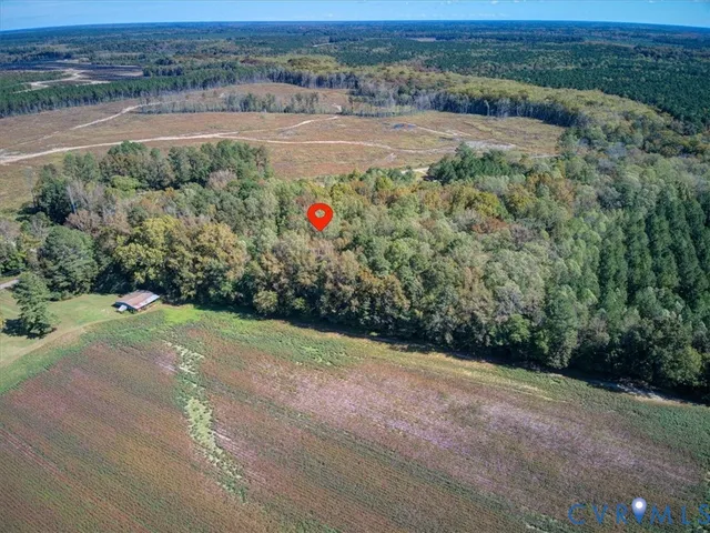 an aerial view of a houses