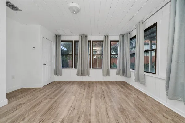 wooden floor in an empty room