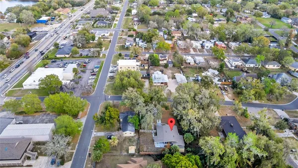 an aerial view of a city