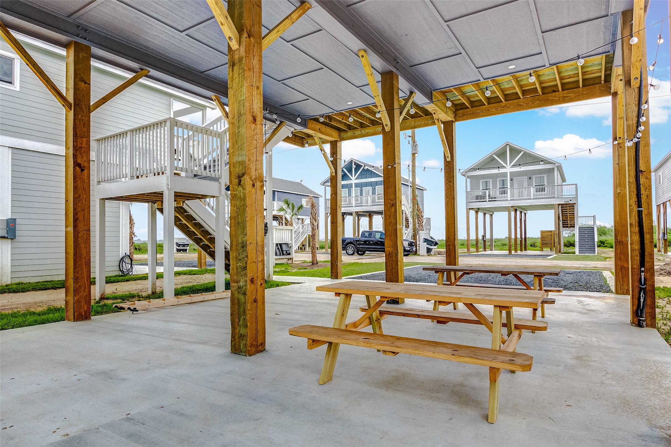 1079 Johnson Road Port Bolivar, TX 77650 - Photo 7 of 35 a view of a building with sitting area