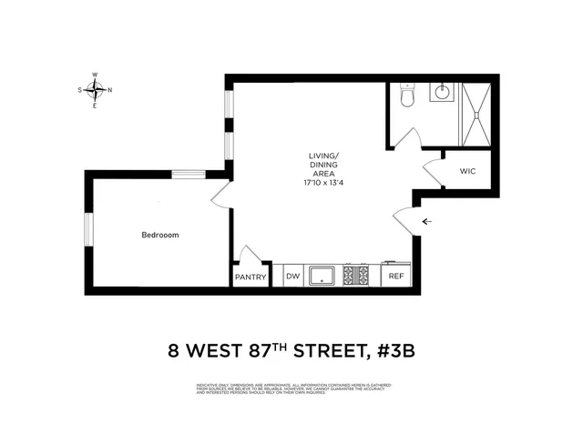 $4,995 | 8 West 87th Street, Unit 3R | Upper West Side