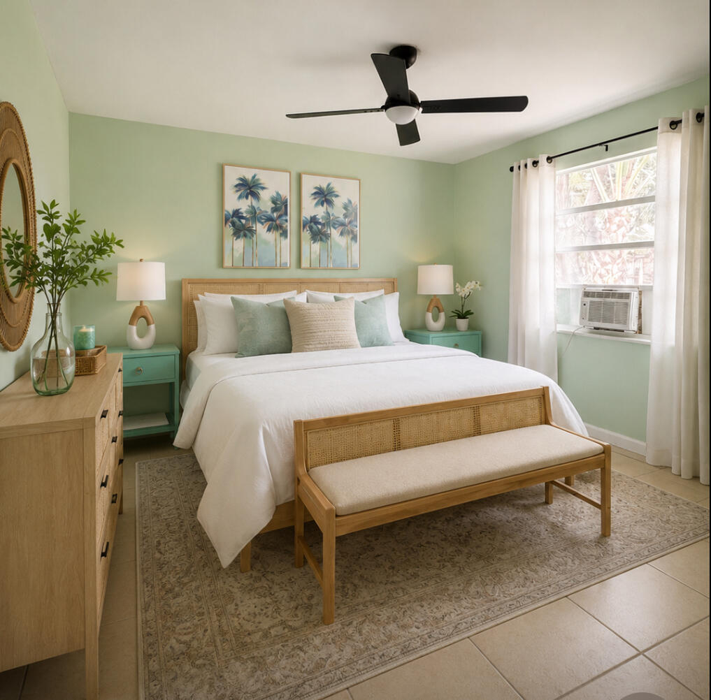 1328 West 6th Street Riviera Beach, FL 33404 - Photo 8 of 11 a bedroom with a bed and a window