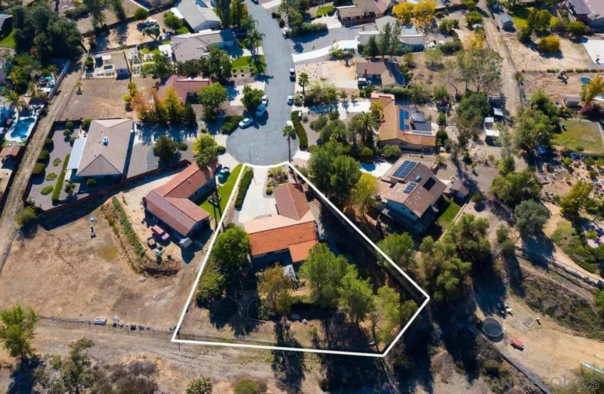23409 Everett Place Ramona, CA 92065 - Photo 26 of 29 an aerial view of residential houses with outdoor space