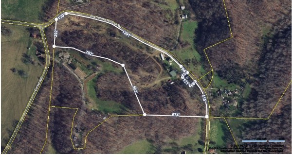 a bird view of a house