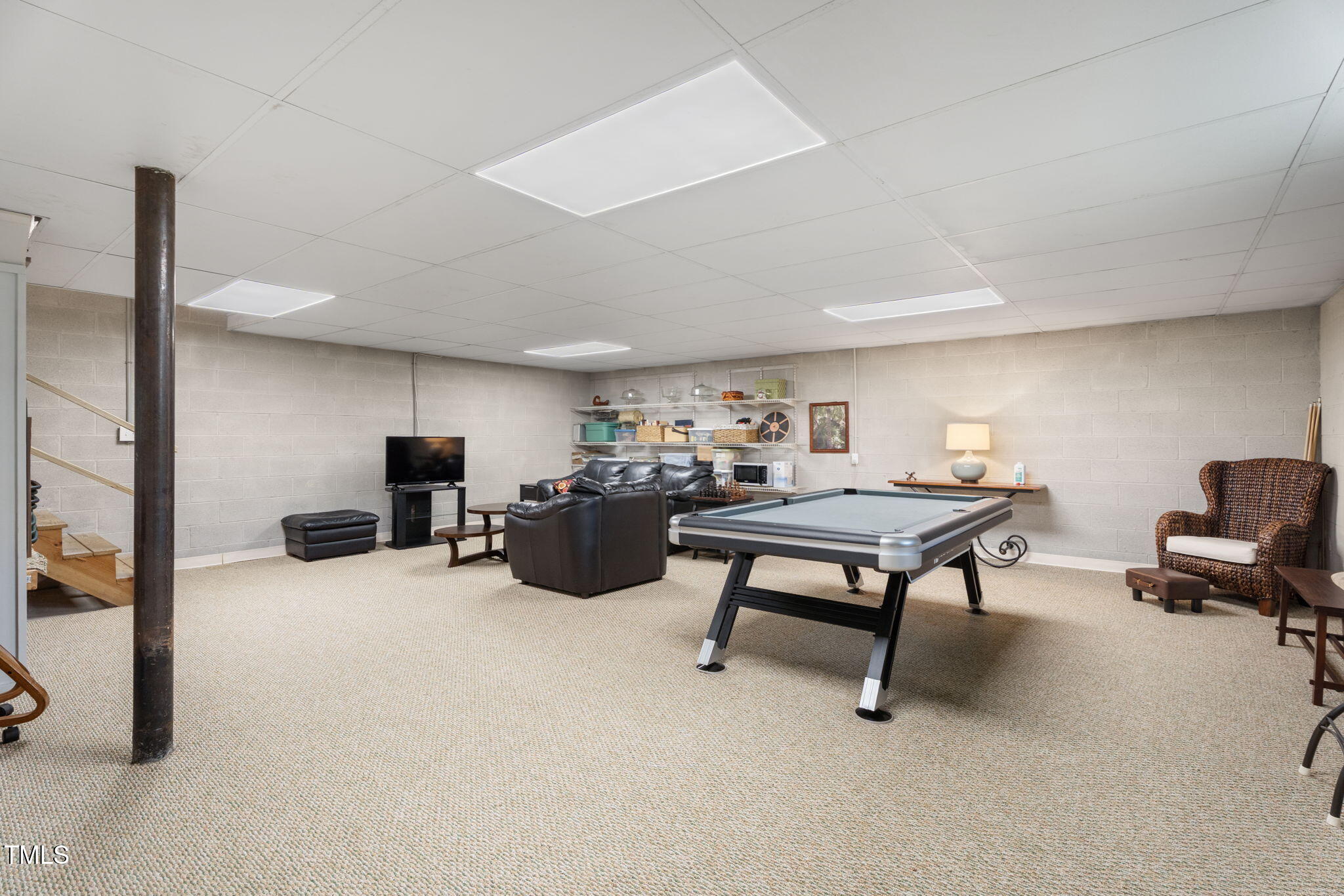 1855 Bullocksville Park Road Manson, NC 27553 - Photo 29 of 46 a living room with furniture and a flat screen tv