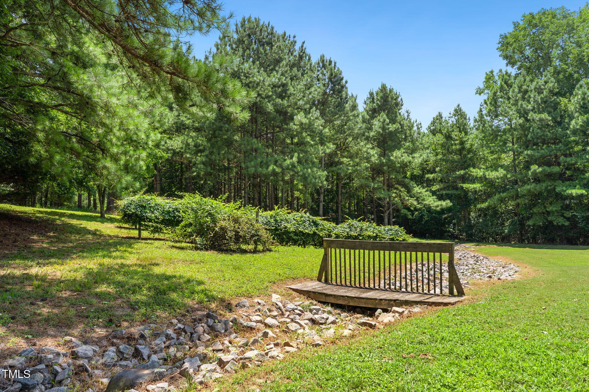 1855 Bullocksville Park Road Manson, NC 27553 - Photo 37 of 46 a view of a garden with plants and large trees