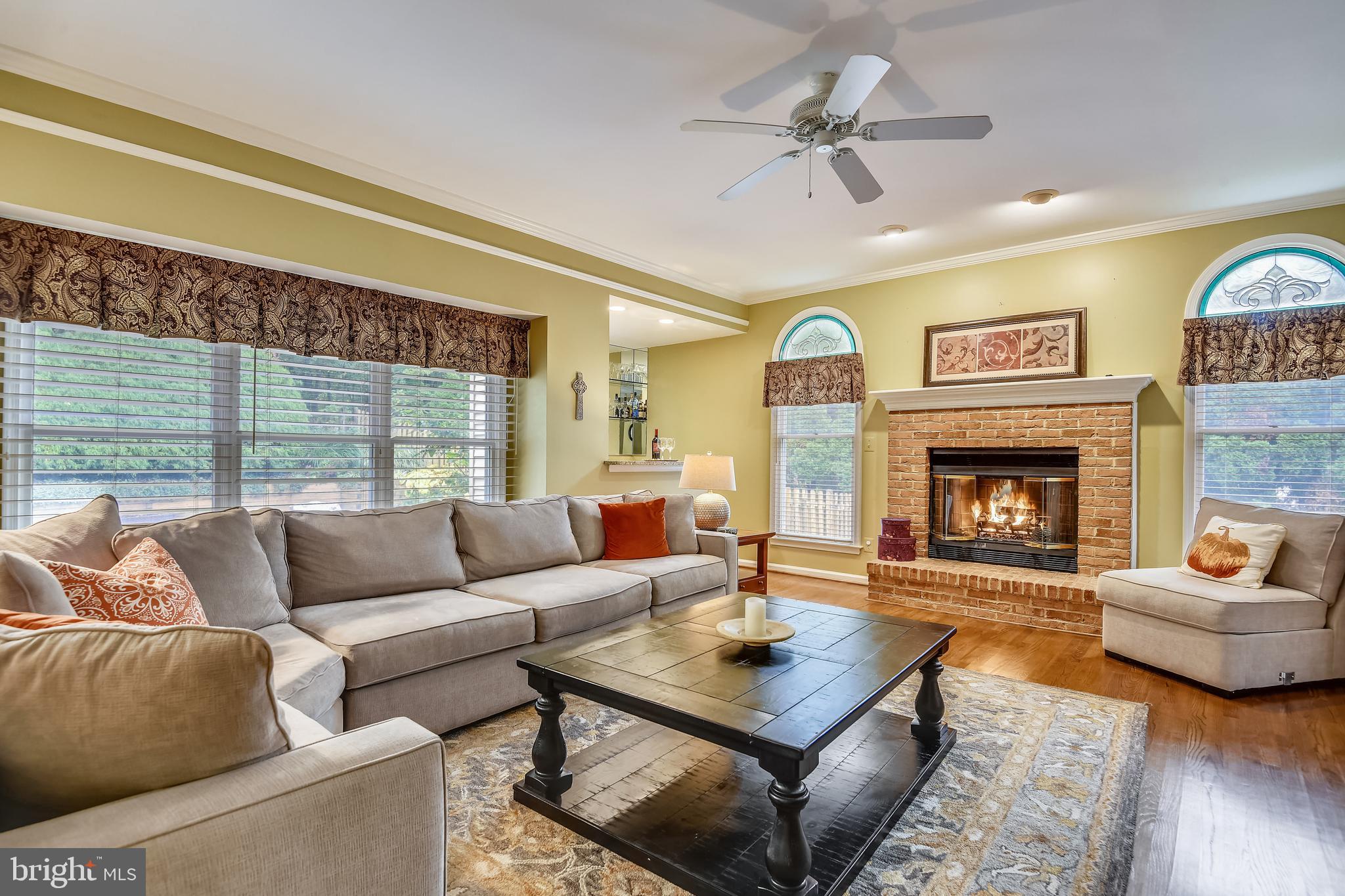 8100 Dry Ridge Road Montgomery Village, MD 20886 - Photo 4 of 74 Beautiful family room with gas burning fireplace