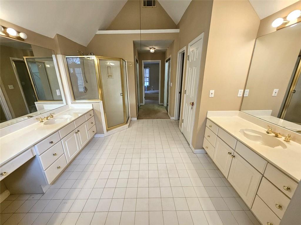 3800 Cherry Ridge Boulevard Decatur, GA 30034 - Photo 20 of 21 a bathroom with a double vanity sink and mirror